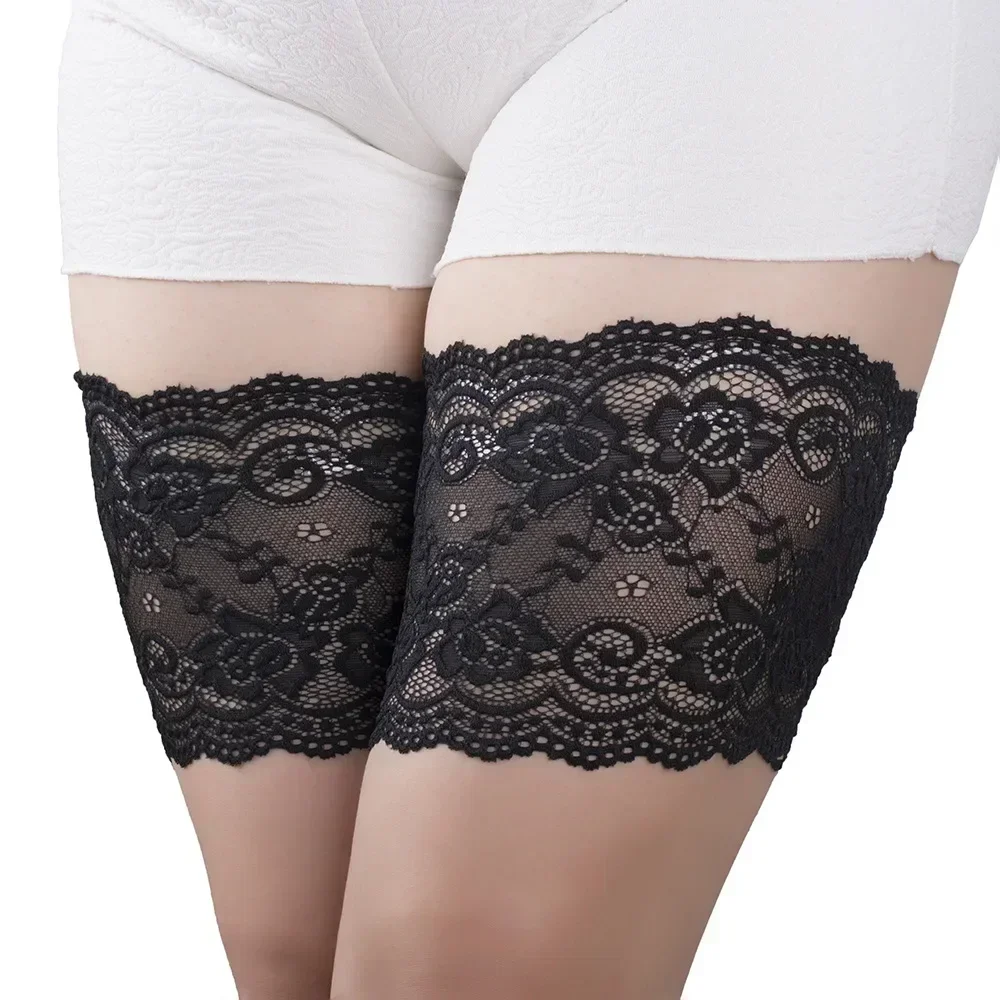 1 paio di fasce per coscia Anti sfregamento della coscia interna estiva elastico antiscivolo per donna Sexy in pizzo Anti attrito striscia moda