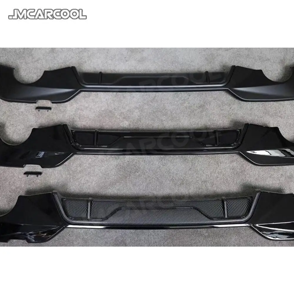 

For BMW 3 Series G20 G28 M Sport 2019 2020 Rear Bumper Lip Diffuser Round Exhaust Tip Type Diffuser Body Kits