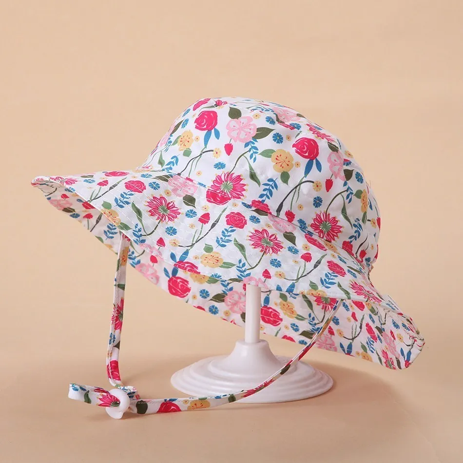 Sombrero de verano con dibujos animados para niños y niñas, sombrero para el sol de Panamá, sombrero de pescador de playa para bebés, gorras con