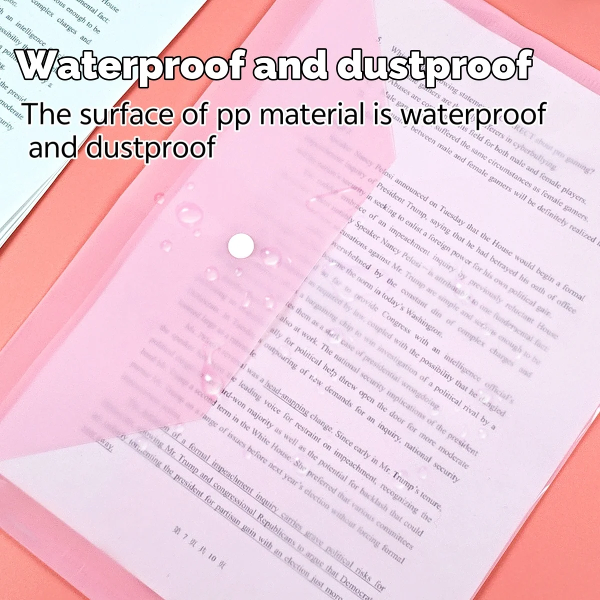 حقيبة ملفات A4، مجلد شفاف، معلومات ورق اختبار عالية المظهر، حقيبة تخزين الفواتير، حقيبة تعليمية، حقيبة فنية، مستلزمات مكتبية