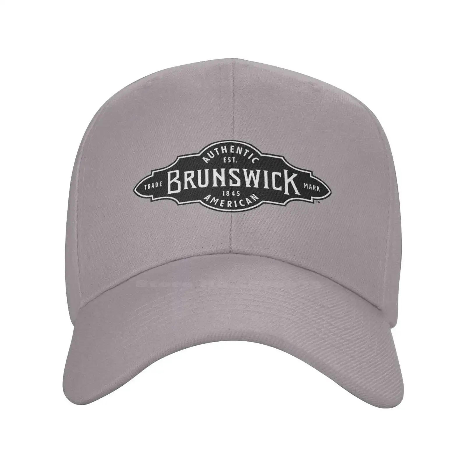 Brunswick Billiards Logo Print Graphic Casual Denim cap Knitted hat Baseball cap