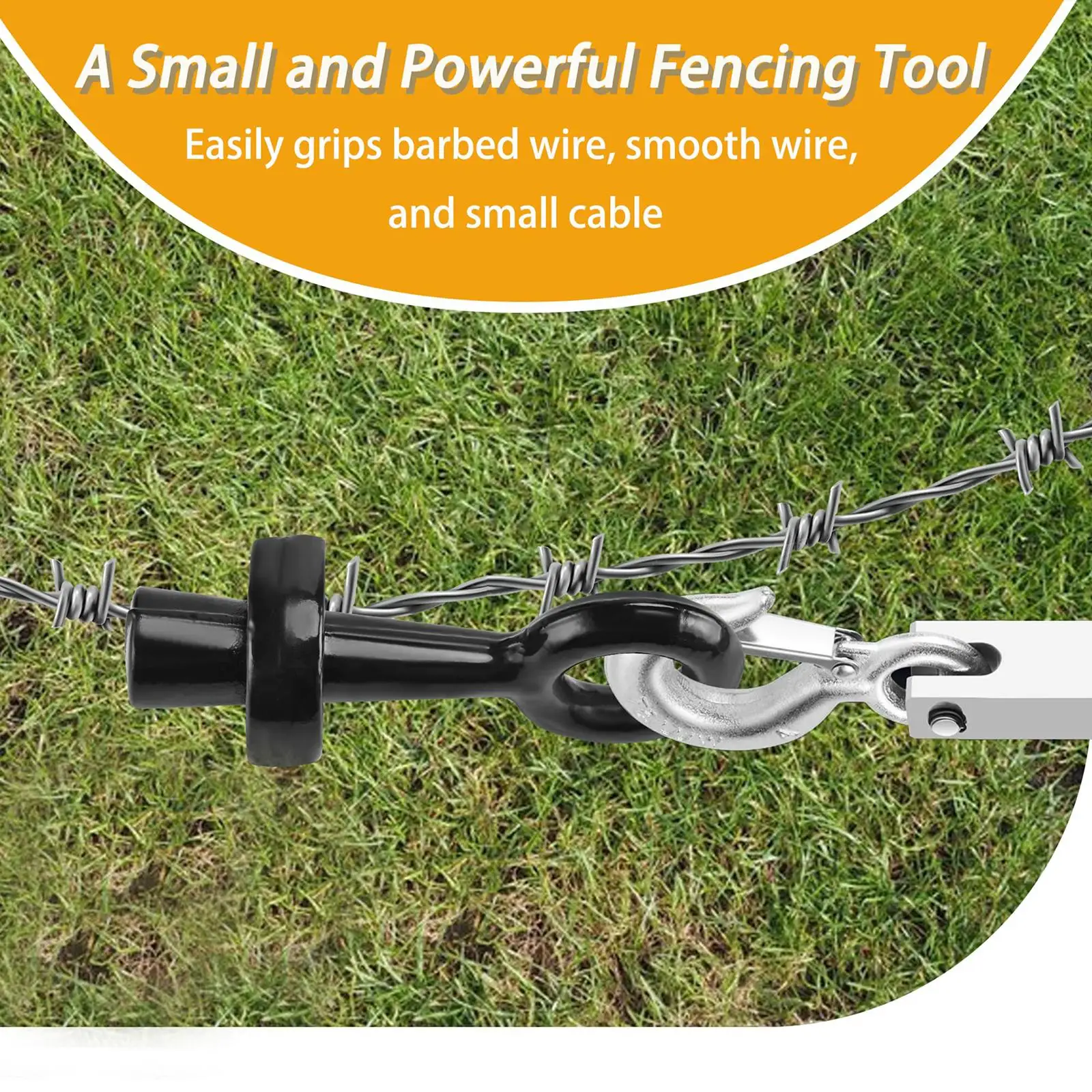 Barbed Wire Puller Durable Fence Gripper High Tensile Wire Tighten Tool for Flowerbed Garden Fencing