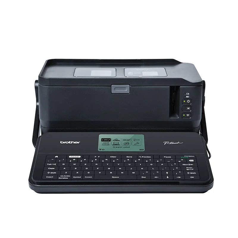 Brother P-Touch PTE800W Portable Industrial Desktop Portable Label Printer PT-E850TKW Full QWERTY Keyboard