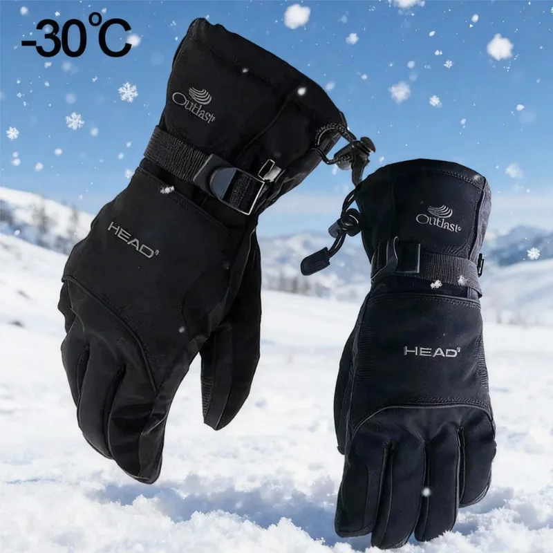 

A Pair Autumn and Winter Windproof Skiing Gloves Motorcycle Bicycle Outdoor Cycling Unisex Gloves M/L Size Fear No Cold Glove