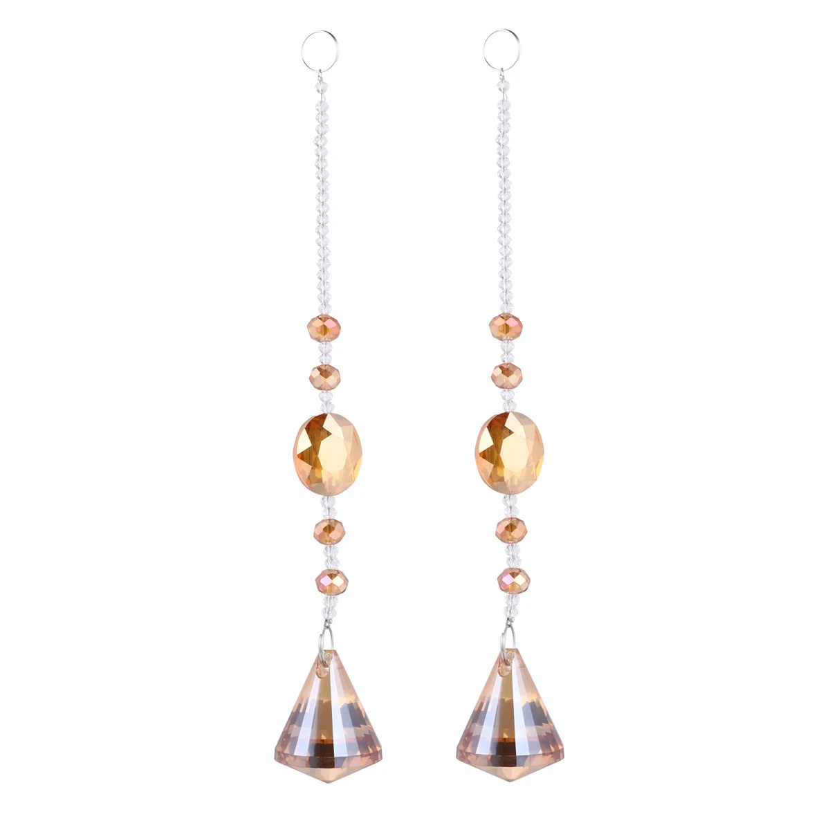 

2Pcs Crystal Ball Pendant Rainbow Hanging Prisms Window Curtain Chandelier Suncatcher Octagon Chakra Decor Chandelier Crystals