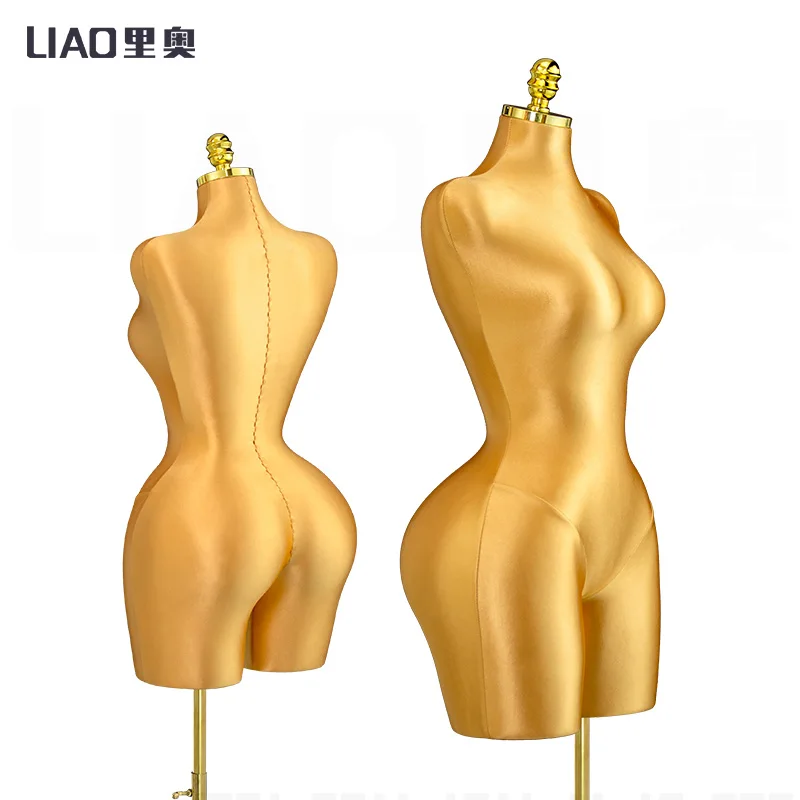 Curvy female mannequins pinable dress form Tailor pin mannequin female fabric plus size torso dress foam  doll adult half body