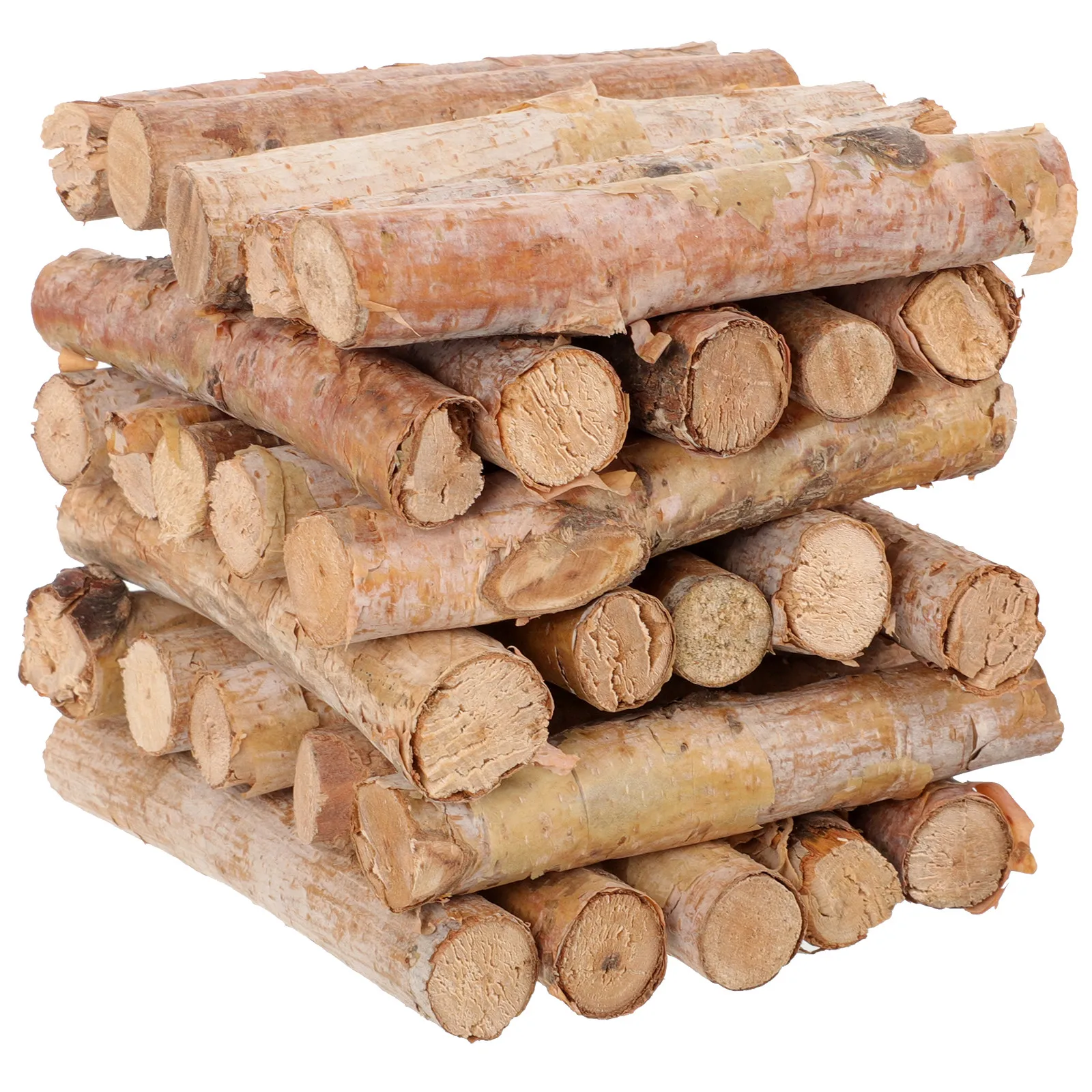 

30Pcs Thick Natural Log Sticks DIY Wood Craft Sticks for Festival Decor Handmade Projects Rustic Home Decor Craft Supplies