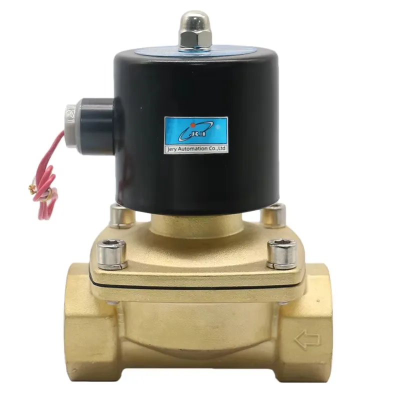 

2w350-35 G1-1/4 Direct Acting Diaphragm 2/2 Way Brass Normally Closed NO Water air 24v 12v 220v 110v AC DC Solenoid Valve
