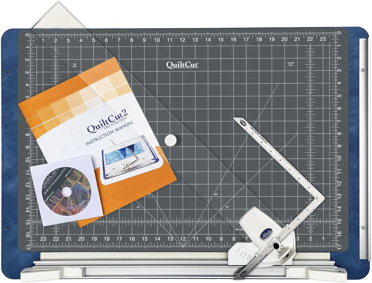 Quilters - Includes Rotary Cutting Mat, Fabric Clamp, Cutting Guide, and Speed