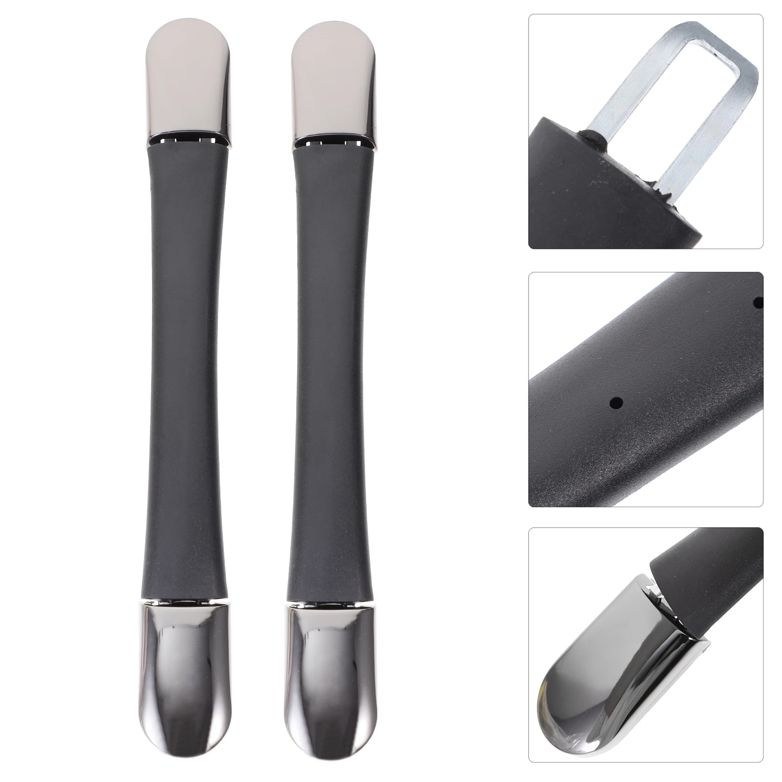 

2 шт., замена выдвижной ручки для чемодана, удлинитель для багажа, прочный высококачественный пластик, противоскользящая ручка, черные ручки для чемодана