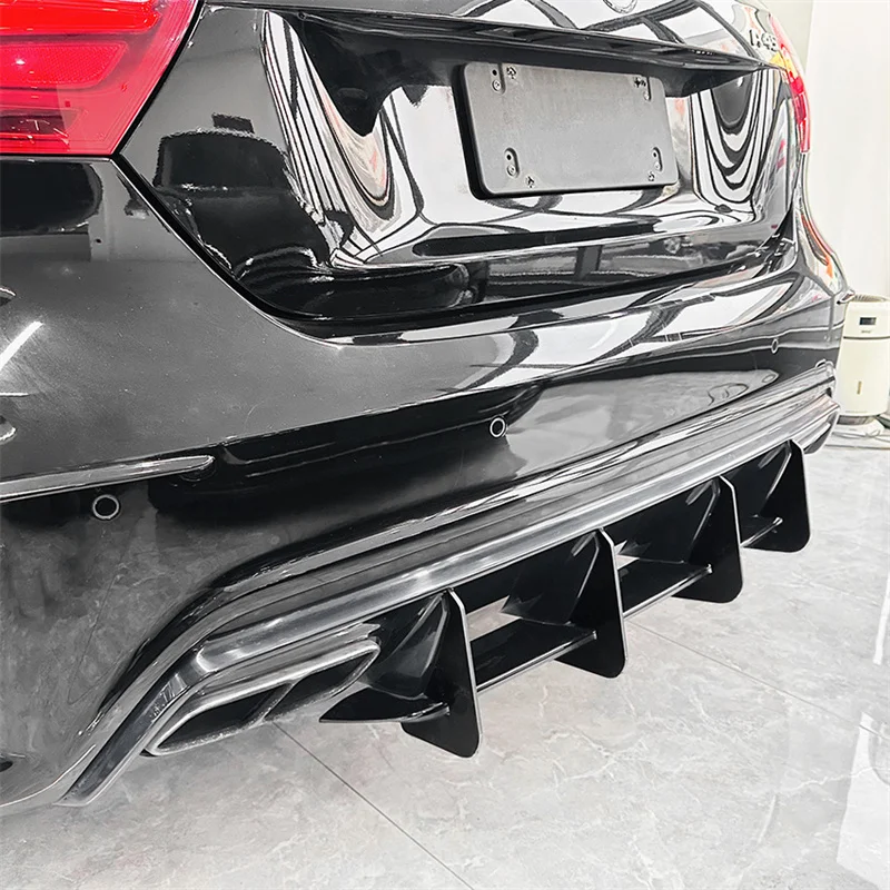 Under Rear Lip Spoiler Splitter Tail Wind Blade Body Guard Modification Lower 2013 -2018 For Mercedes Benz A Class W176 A45 AMG