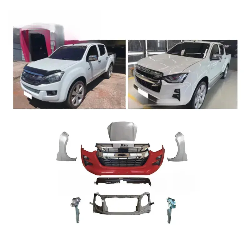 

FOR 2012 CHANGE to 2021 BODY KIT Include Front and Rear Bumper Assembly with Grille
