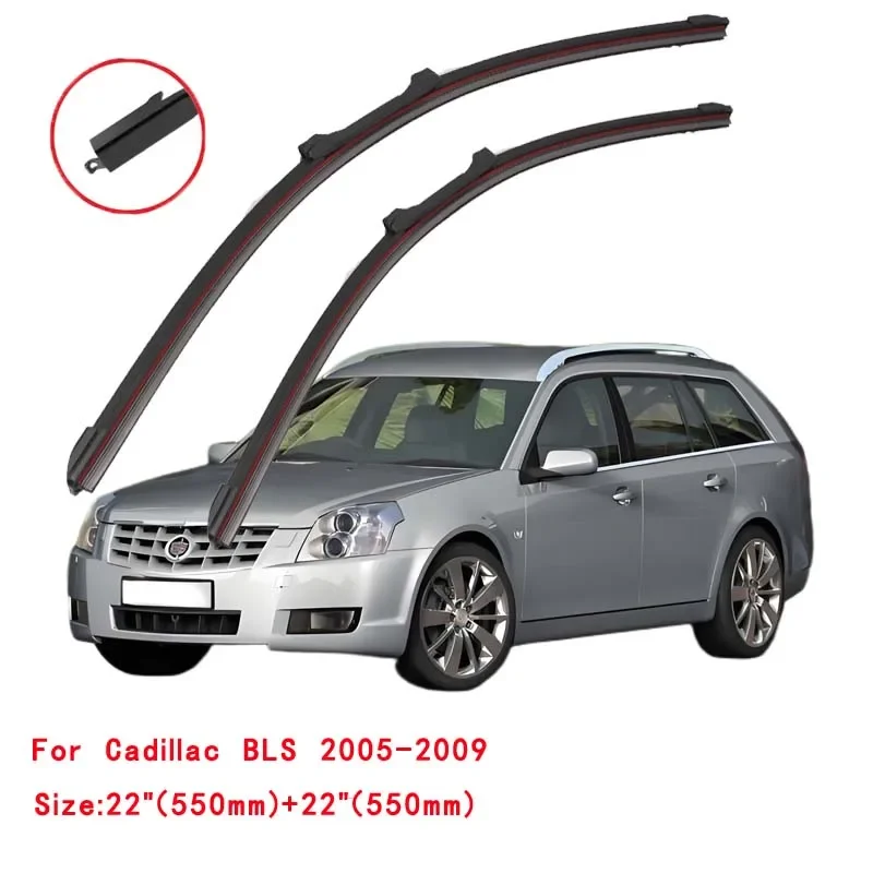 

For Cadillac BLS 2005-2009 Car Windshield Wiper Blade Front Windscreen Brushes Washer Accessories Cleaning Replacement Parts