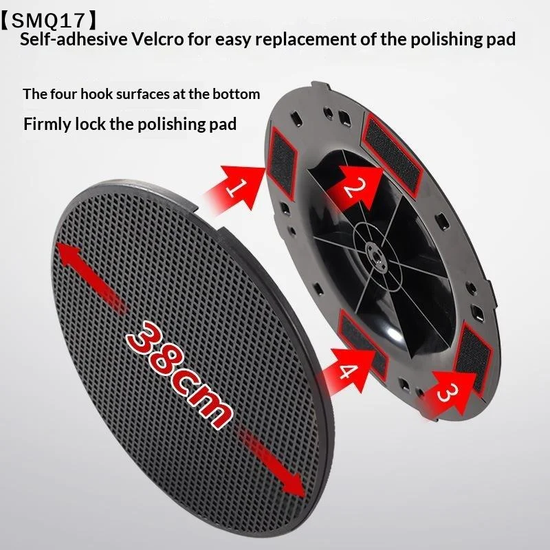 ABS Wall Grinding Disc Floor Smoothing Black White Trowel Plate Ultra Soft Wear-resistant Concrete Floor Sander
