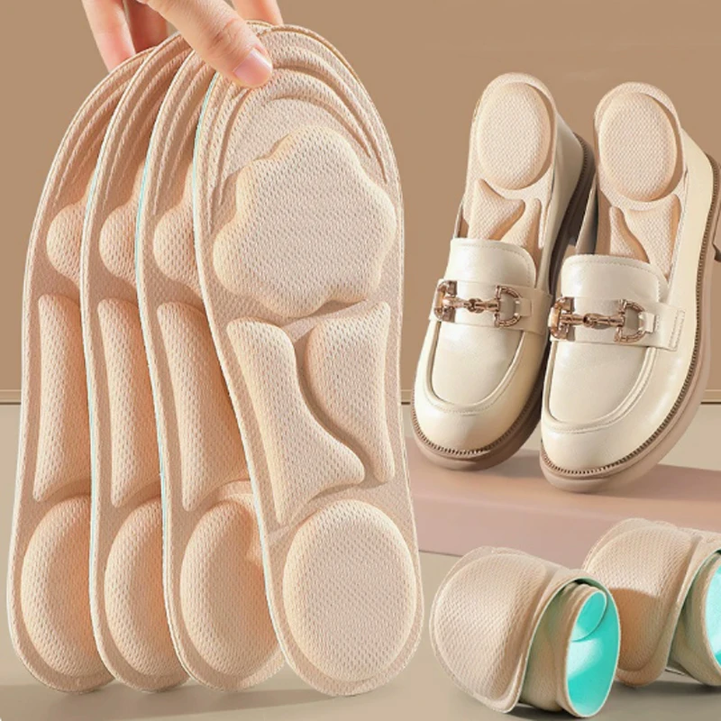 Massage-Einlegesohlen aus Memory-Schaum für Sneaker, Schuheinlagen für Damen und Herren, Deodorant, atmungsaktives Kissen, Sport, Laufen, orthopädische Einlegesohlen