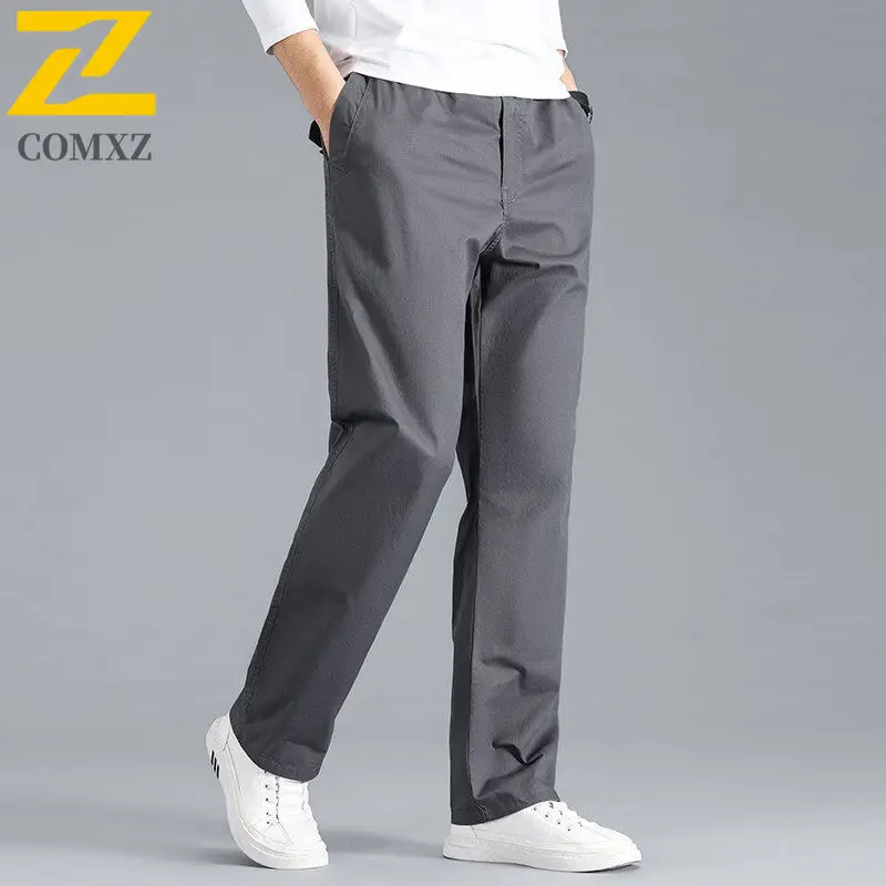 Mens Cargo Pants 2025 New Autumn Loose Big Size Multiple Pockets Pants Outdoor Travel Stretch Wear Resistant Breathable Trousers