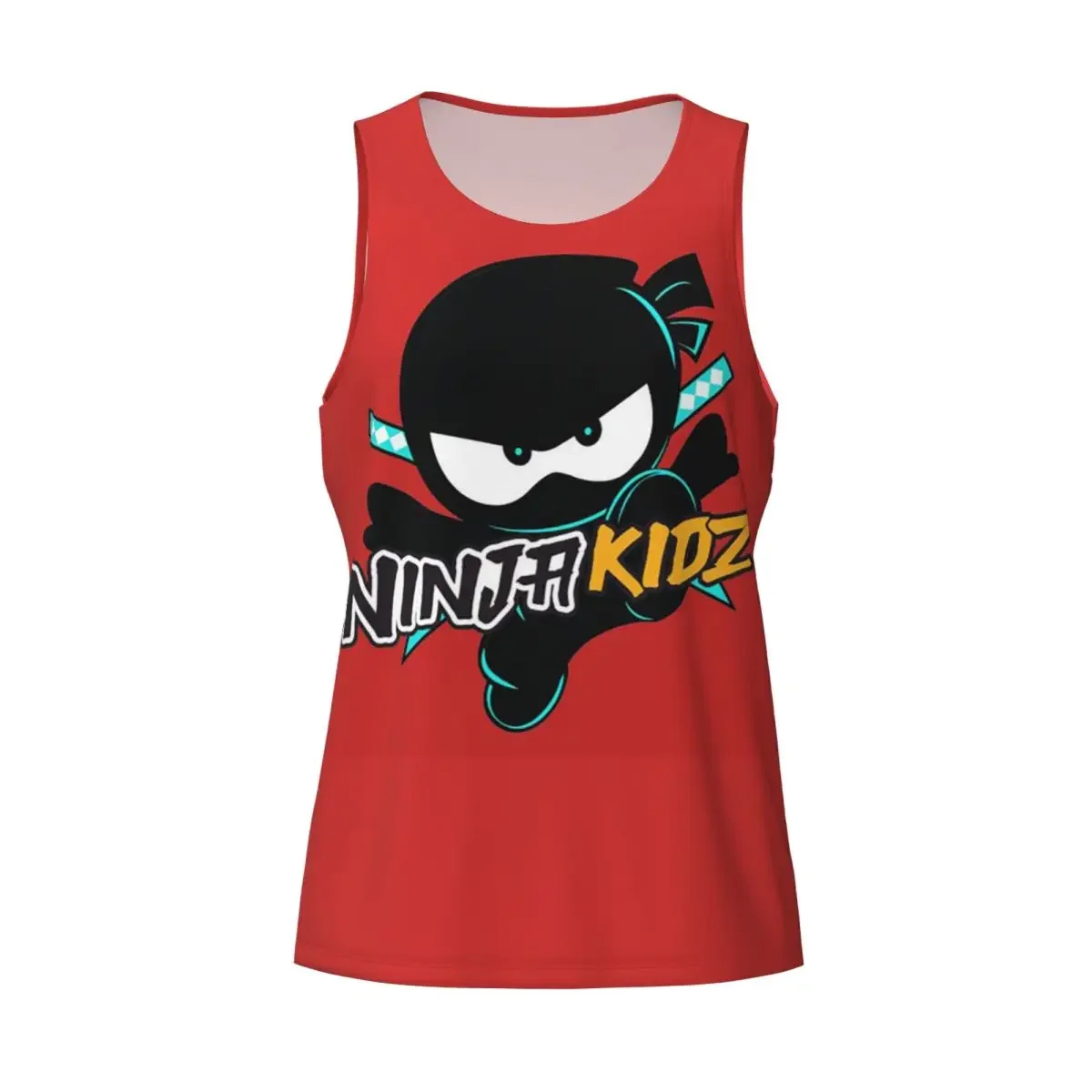 Quick Dry Ninja Kidz Gym Tank Muscle Sleeveless Shirt Bodybuilding Breathable Vest