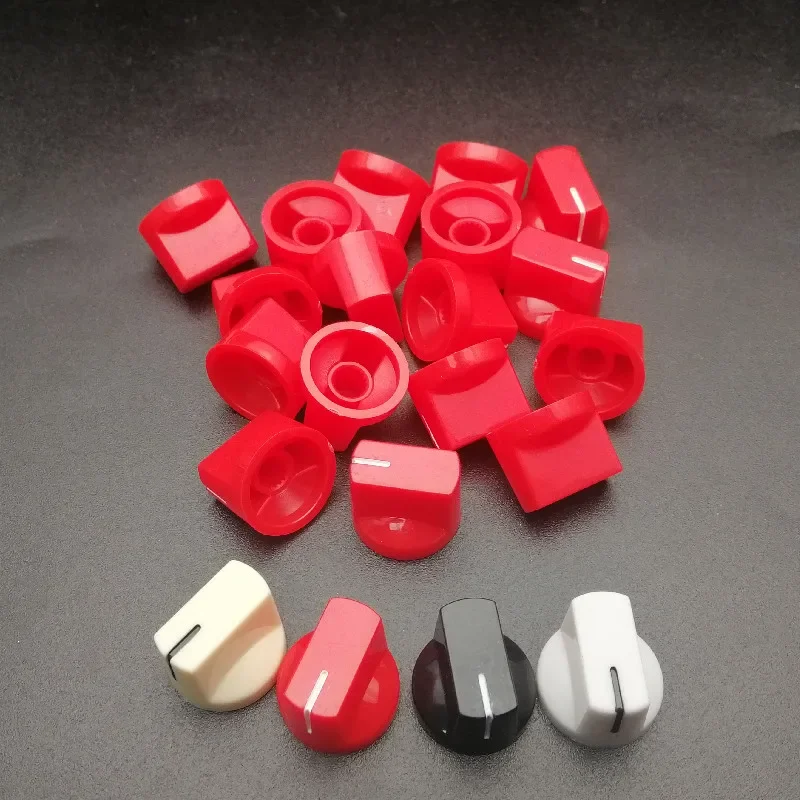 6Pcs Multi Color Flet Head Guitar Pedal Knob Electric Guitar Pot Potentiometer Knobs Guitar Accessories