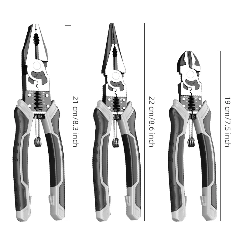 YINLONGDAO Multifunctional Universal Diagonal Pliers Needle Nose Pliers Hardware Tools Universal Wire Cutters Electrician