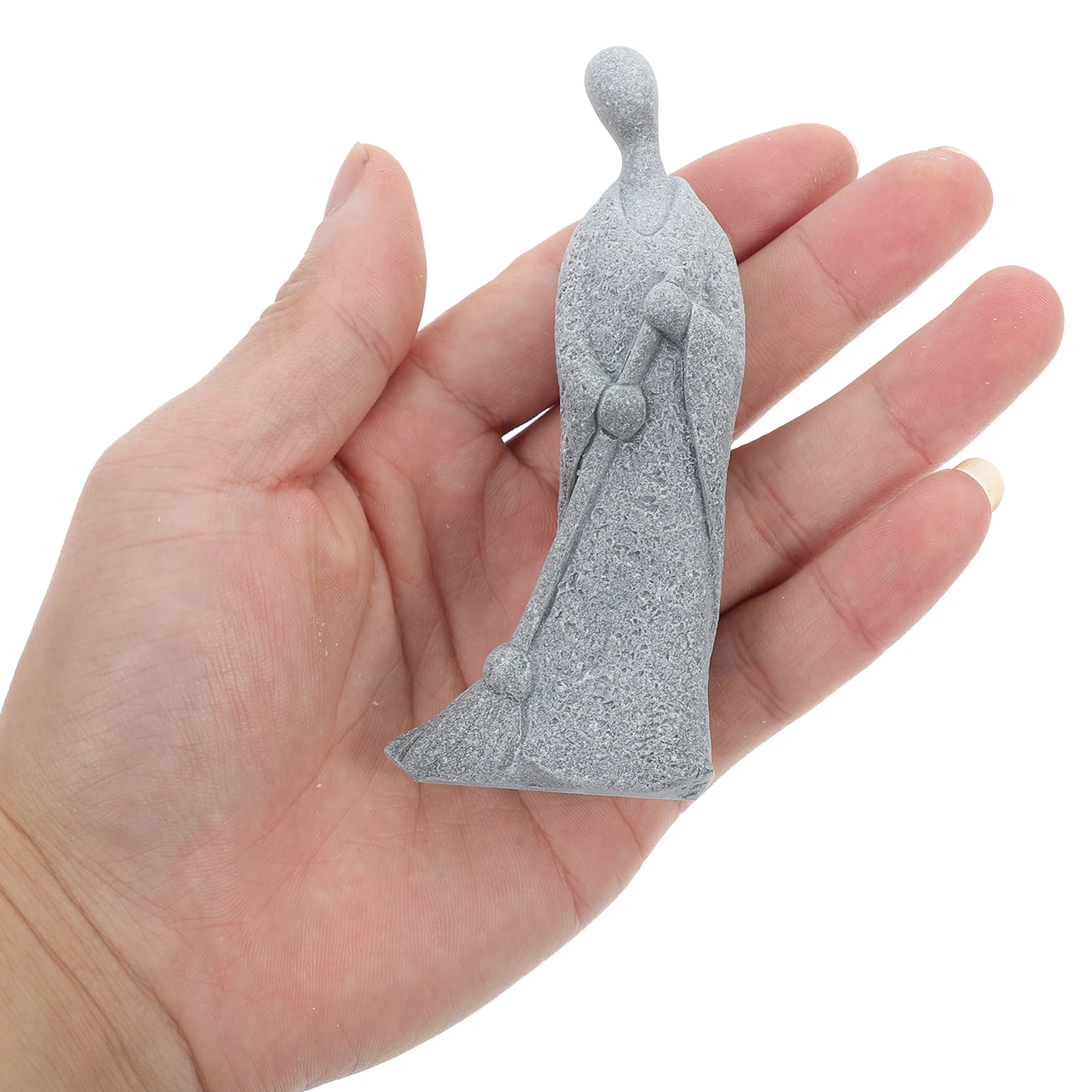 

Buddha Micro Landscape Asian Style Desk Accessory Flowers Decor Figurine Monk Statue Powder Decoration Ornament