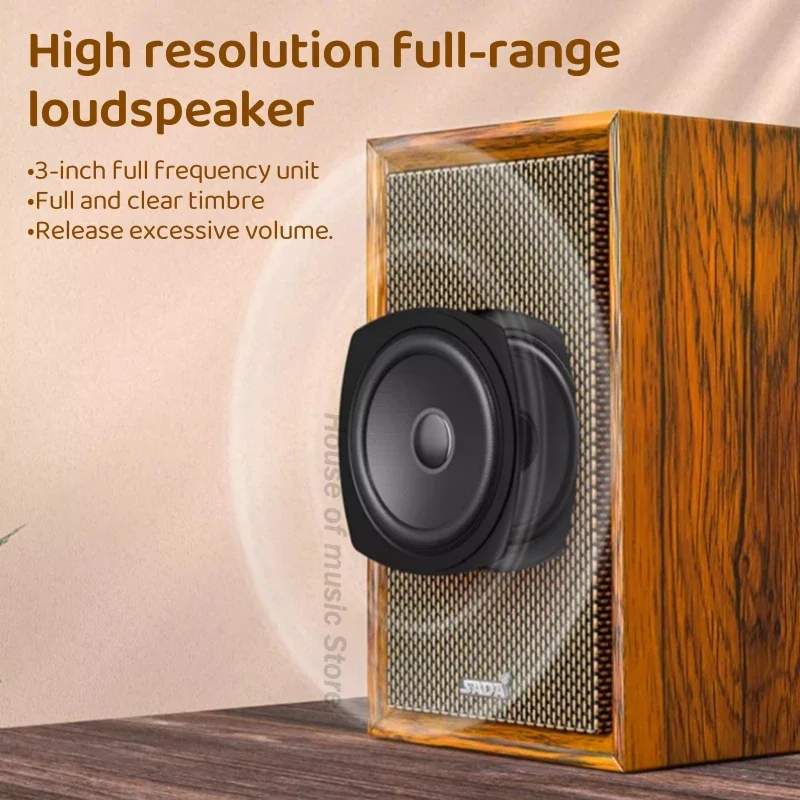 Computer Audio Bluetooth Desktop Speakers Wooden Home Subwoofer Active Dual Horn Multimedia USB Wired Speaker High Sound Quality