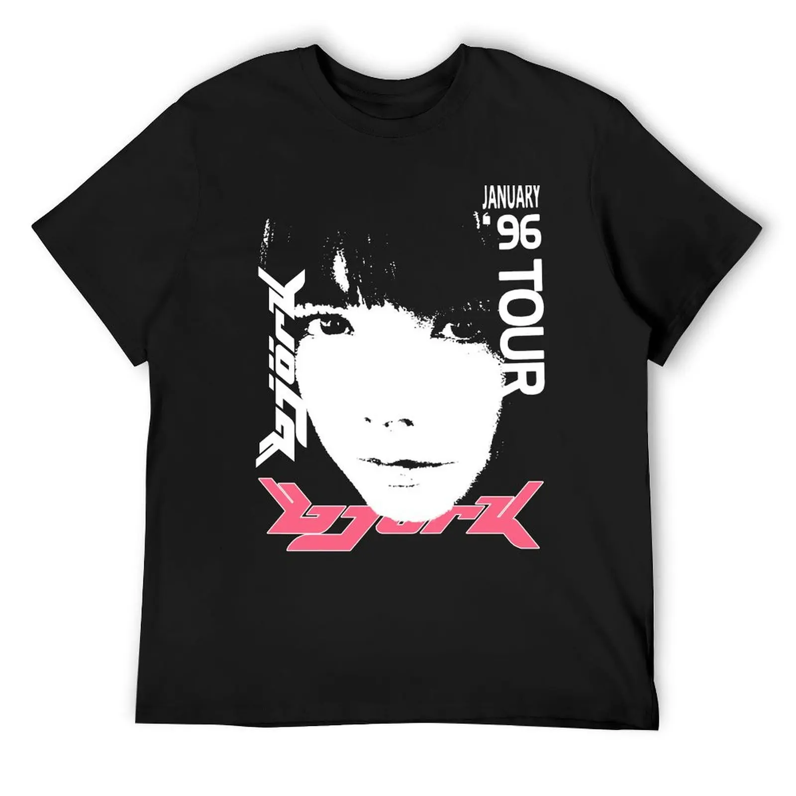 Bjork 1996 January Tour T-Shirt customs street wear graphic shirts oversized vintage t shirt men