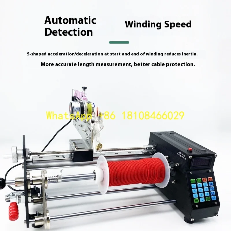 آلة لف أوتوماتيكية بالكامل، تستخدم للف ما يصل إلى 10 أمتار من خط الصيد المطلي بالمينا، خيط القطن، #1