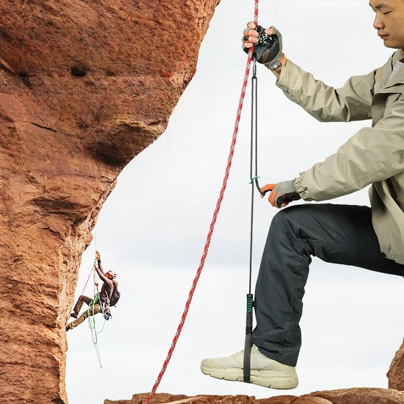 

Outdoor Climbing SRT Rising Pedal Belt Rising and Descending Equipment Rock Climber Riser Adjustable Pedal Belt