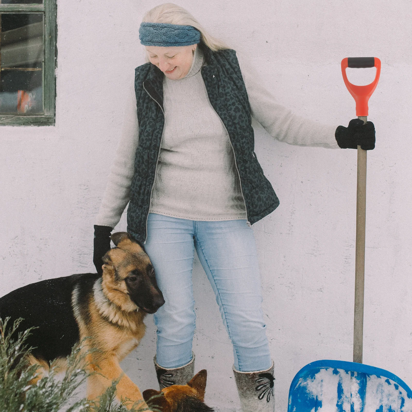 1 قطعة مجرفة قبضة استبدال أدوات المجرف دائم بولي كلوريد الفينيل المحمولة مقبض استبدال مجرفة ربط مقابض مقبض #3