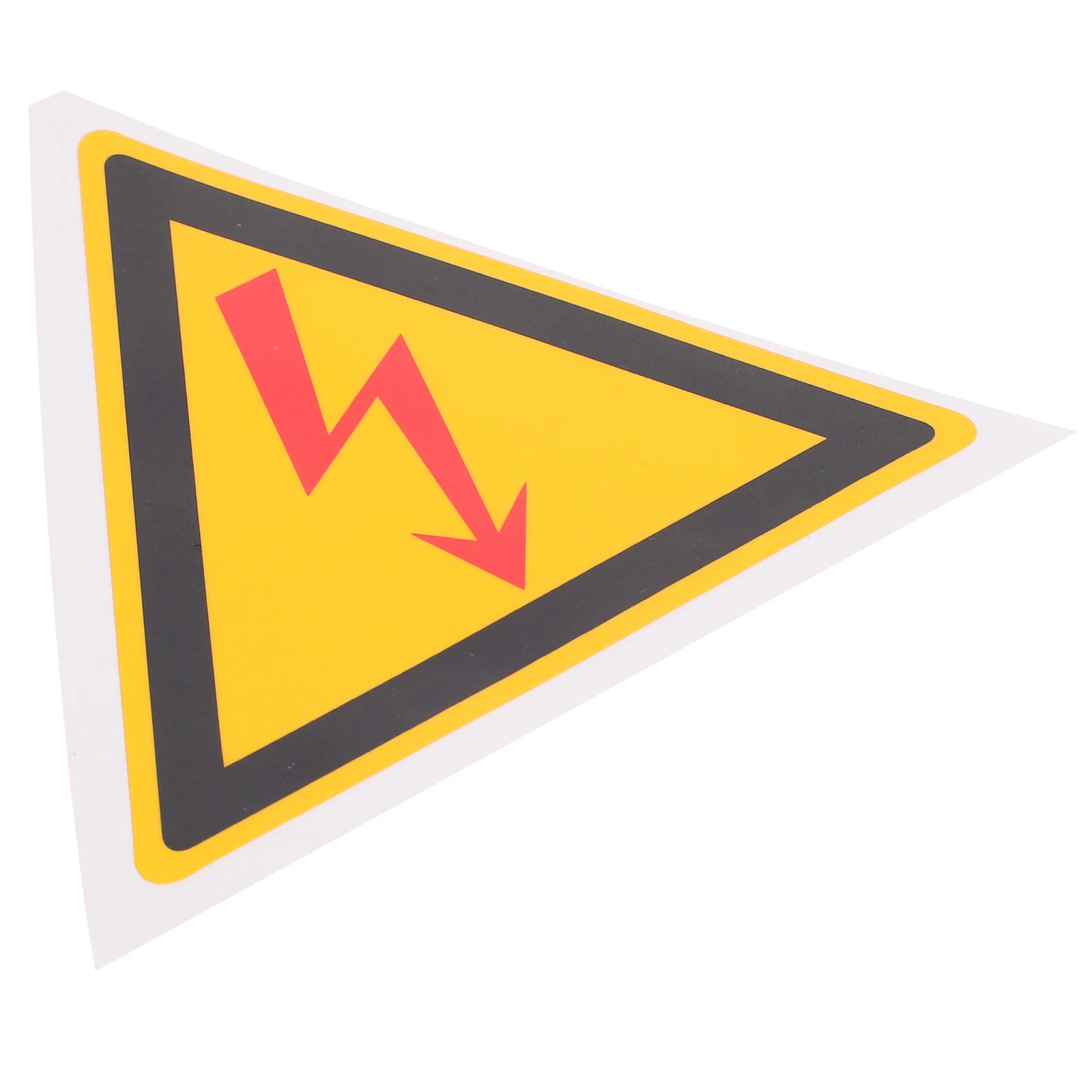 Sticker Warning Electrical Shocks Self Adhesive Safety Sign For Equipment Triangle Caution Sign Reminder For Electric