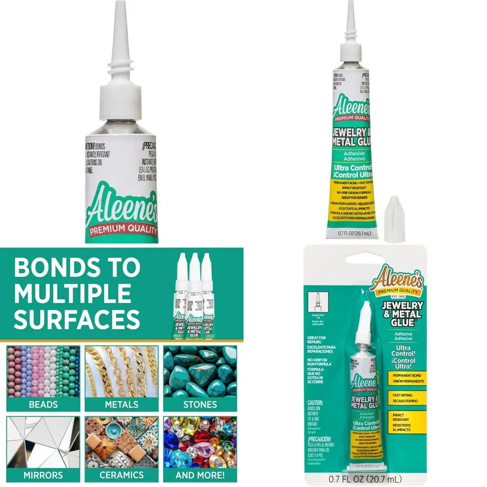 

21709 lry & Metal Glue, 0.7 oz - Adhesive, Permanent Bond, Waterproo, Dries Clear, Ideal or Repairs