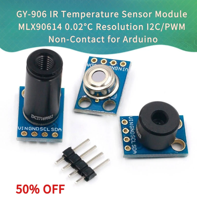 GY-906 MLX90614ESF-BAA/BCC/DCI IR Infrared Temperature Sensor Module High Precision Temperature Collector