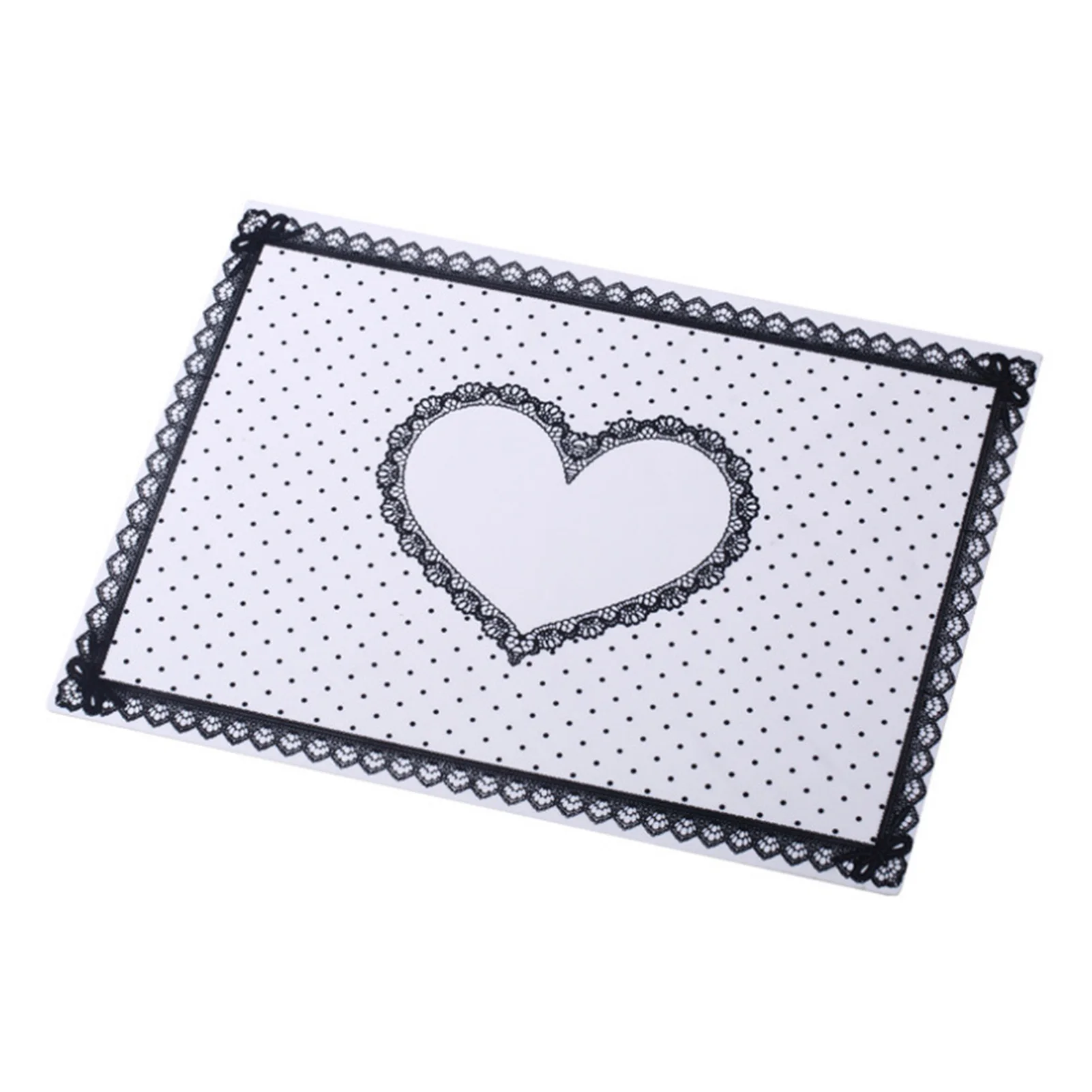 Silicone Tattoo Table Mats Love Heart Lace Pattern Nail Salon Table Mats Suitable for Beauty Salon Use