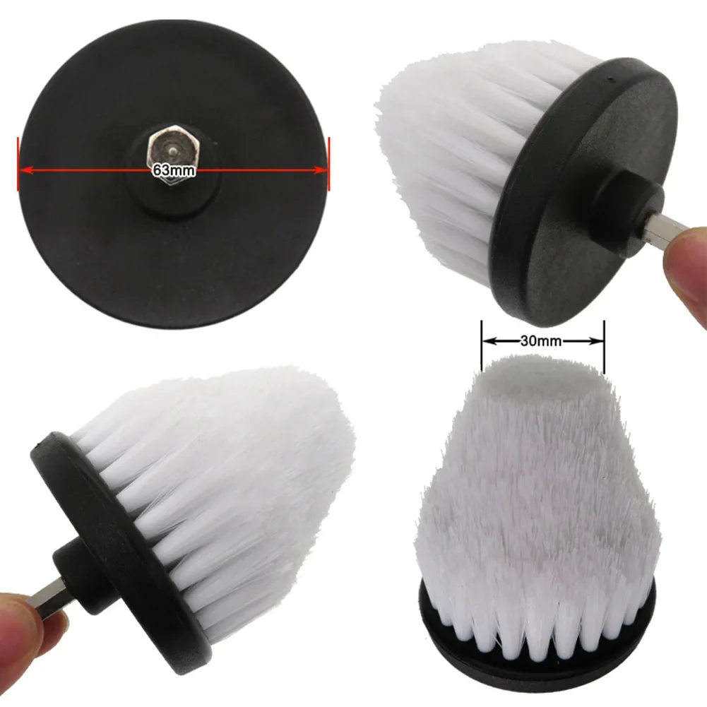 2.5In Cone Electric Drill Brush Cleaner Brush For Cleaning Bathtub Floor Tile Drill Brush Wire Brush Tool Accessories Taladro