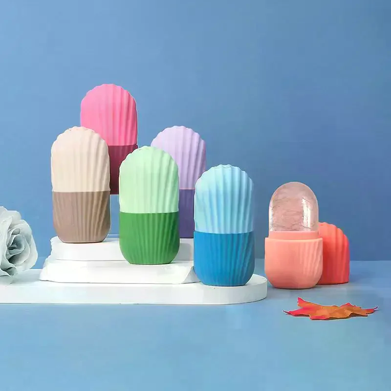 Silicone Cube Trays Facial Eye Roller Ice Ball Beauty Face Lifting Massager Contouring Reduce Acne Skin Care Tool Reusable