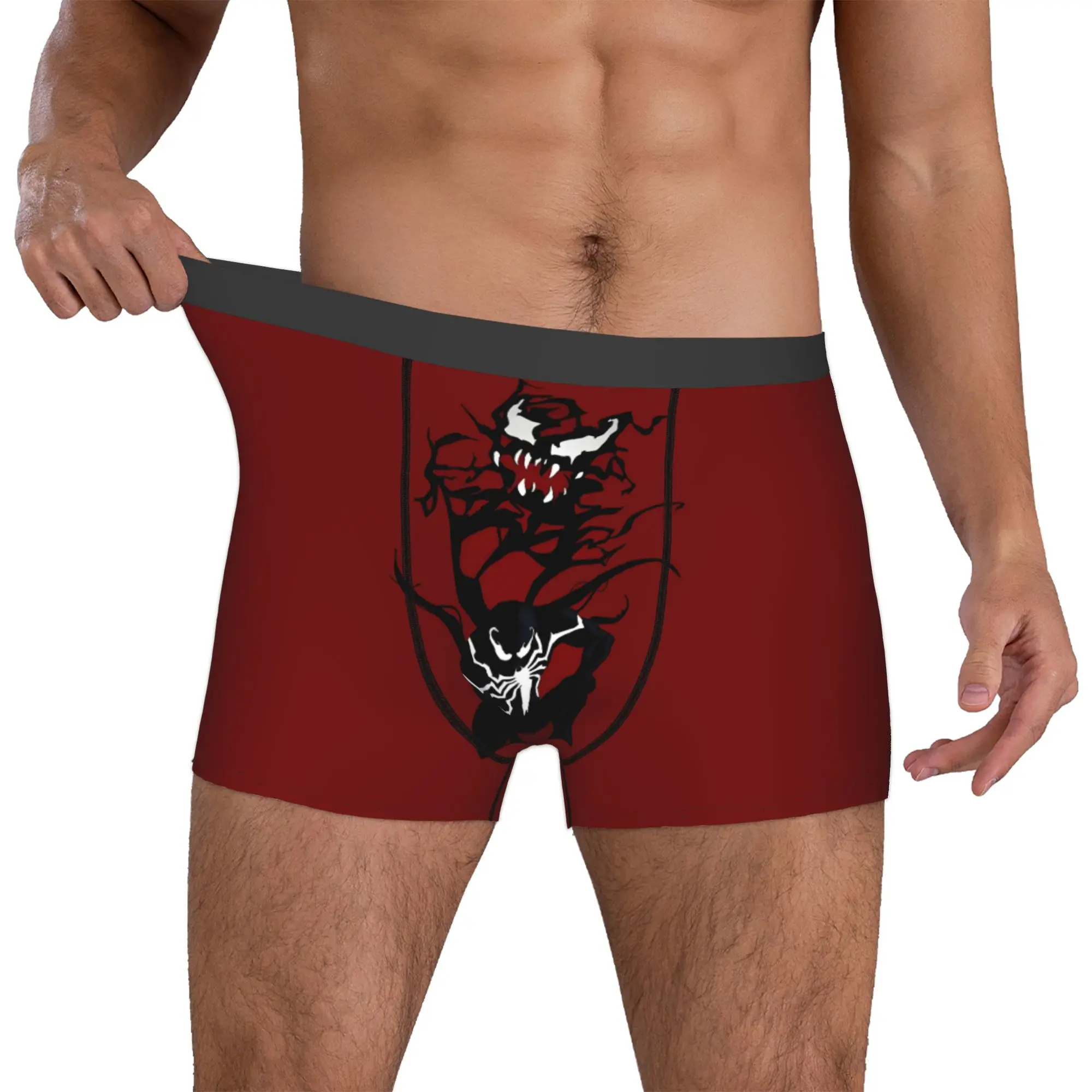 

Custom Comic Wallpaper V-Venom Underwear Men Stretch Boxer Briefs Shorts Panties Soft Underpants For Homme