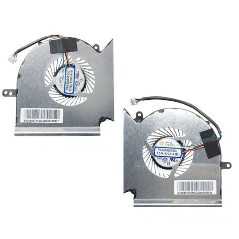 Laptop CPU GPU Cooling Cooler Fan for MSI MS-16P7 GL63 GE63 GP63 GV63 GL73 GP73 GE63VR GE73VR MS-16P1 MS-17C1 N417 / N384