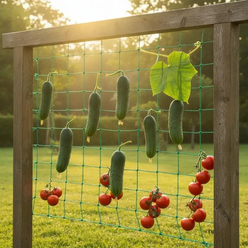 1Pack Green Nylon Garden Trellis Netting For Climbing Plants Heavy Duty Mesh Net
