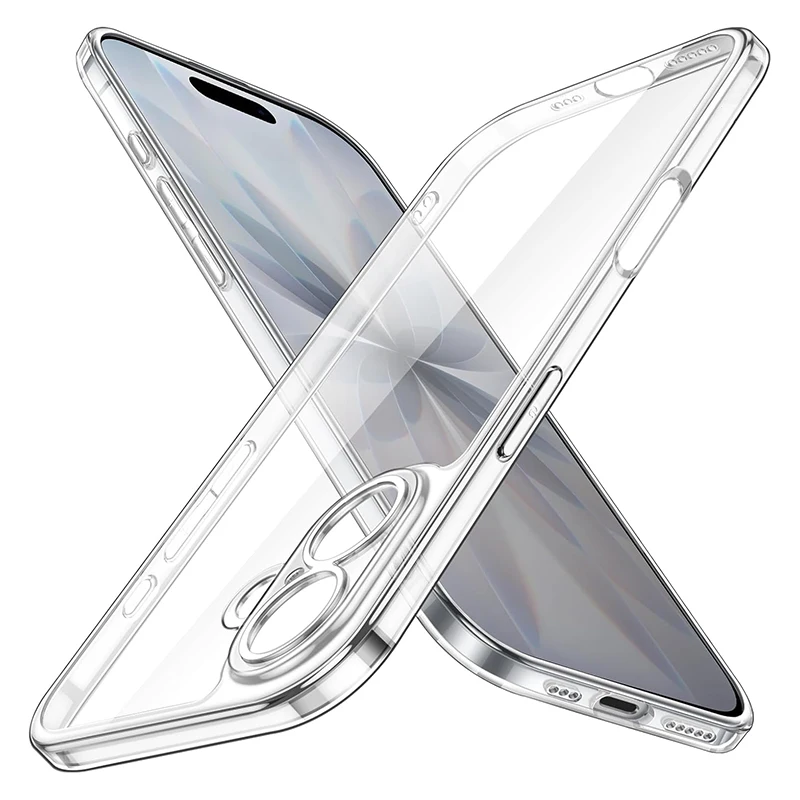 حافظة هاتف عسكرية لهاتف آيفون 17 غطاء خلفي هوائي هجين أكريليك شفاف لهاتف آيفون 17 برو ماكس مصد صلب فاخر من البولي كربونات #3