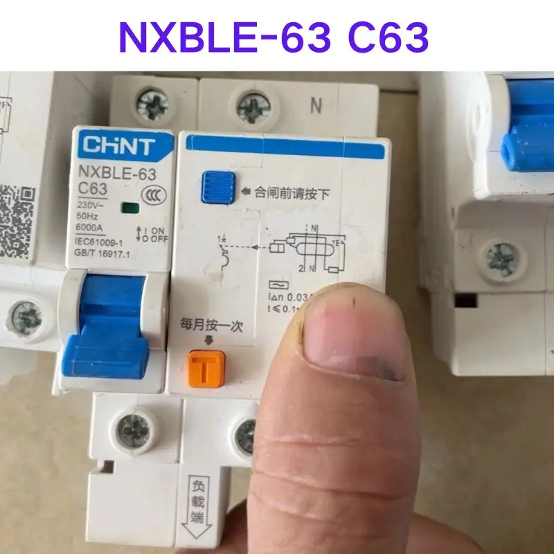 

Second hand test OK NXBLE-63 C63 leakage protection