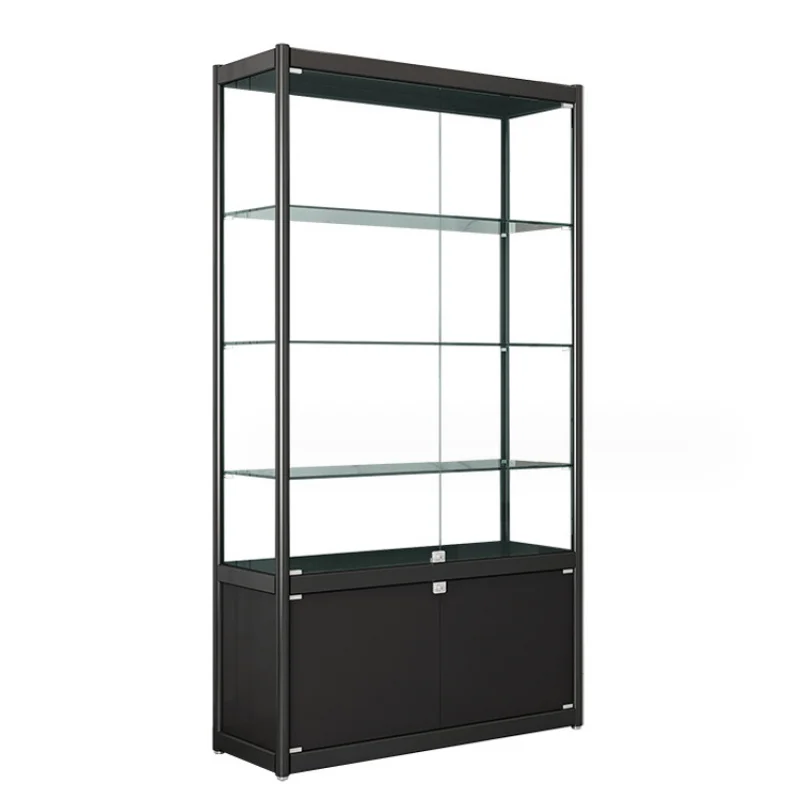 

Customize.Custom Modern Store Products Glass Display Cases with Spotlights Aluminum Display Cases