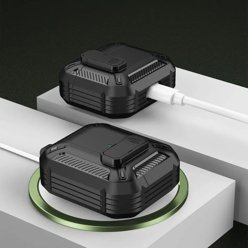 Funda de lujo para auriculares con interruptor para Airpods Pro 1a y 2.a generaciรณn, funda a prueba de golpes para Apple Air Pods 3 2 1, accesorios
