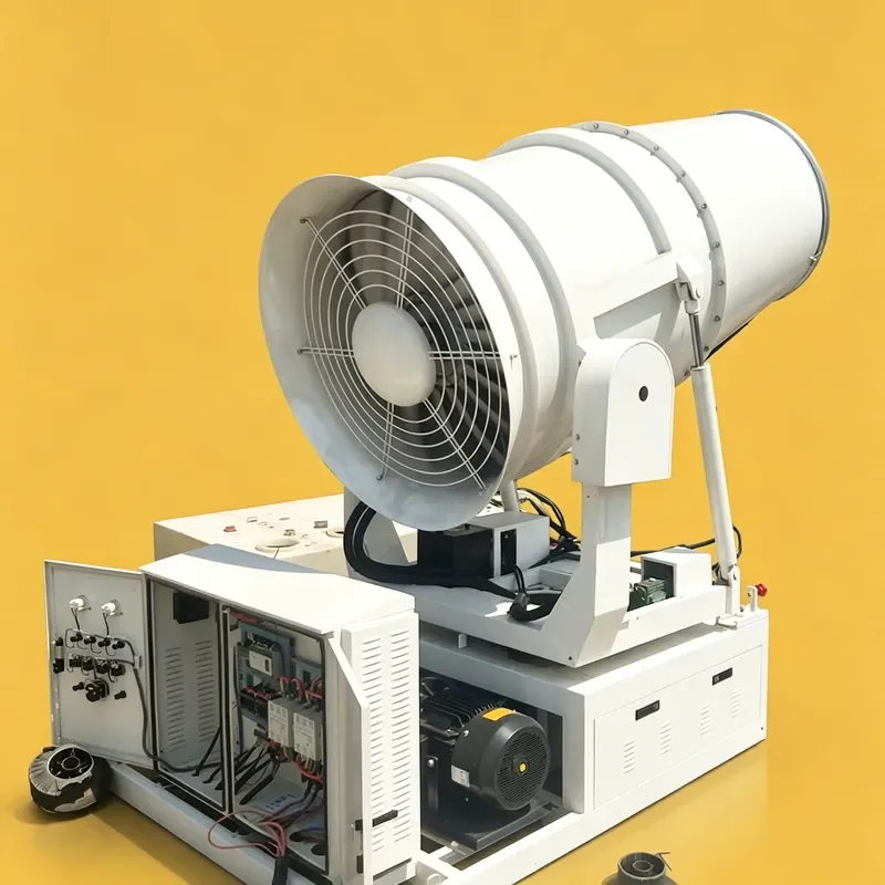 J Durable Dust Suppression Fog Cannon with Design for Harsh Industrial Working Environments
