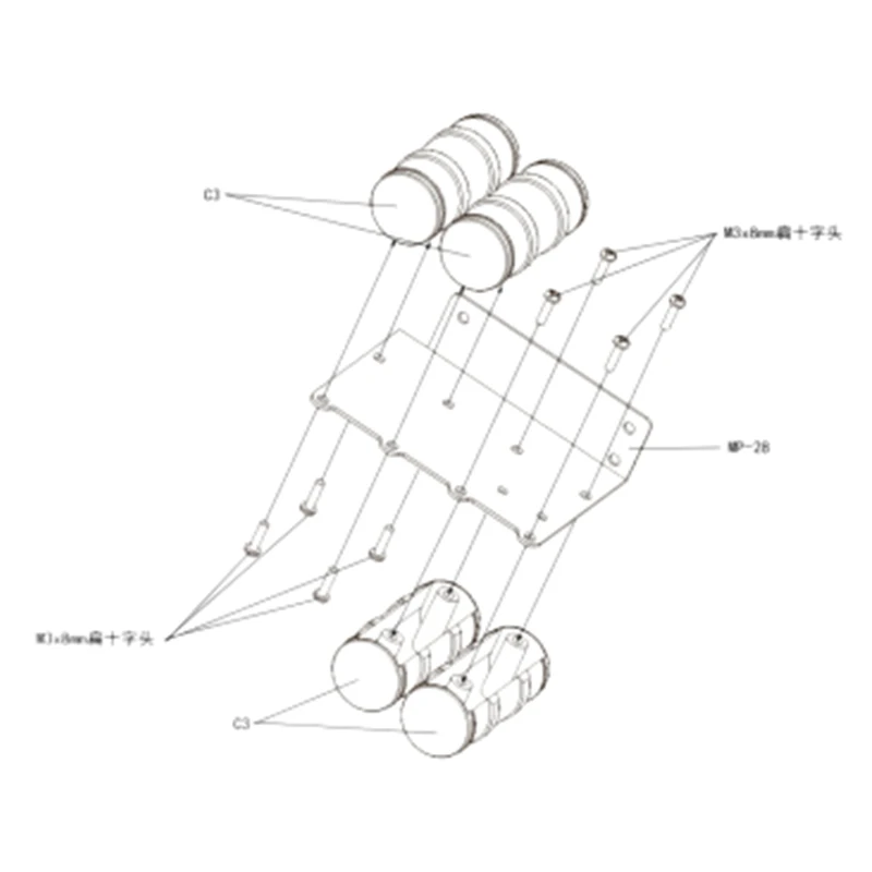 JXmodel Simulazione Serbatoio del gas in plastica nera per 1/14 Tamiya RC Truck Car F2000 Parti fai da te Accessori Rc