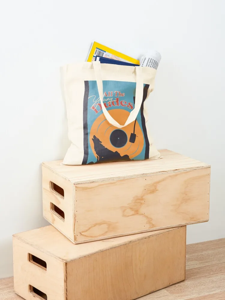 All the Young Dudes Tote Bag bag luxury women shopping bag tote canvas hand ladies
