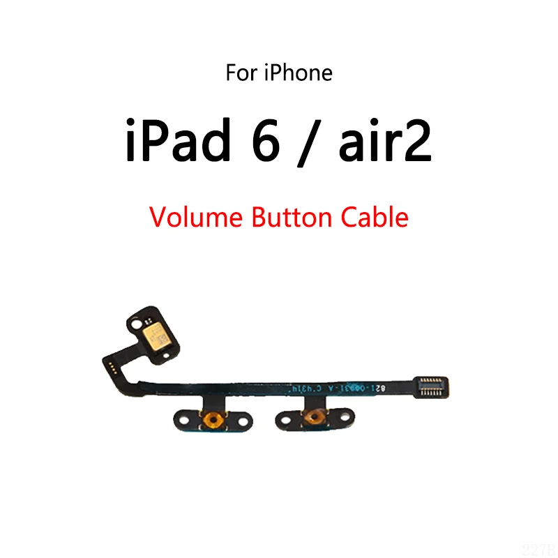 Power Button Switch Volume Mute Button On / Off Flex Cable For iPad 6 air 2 A1566