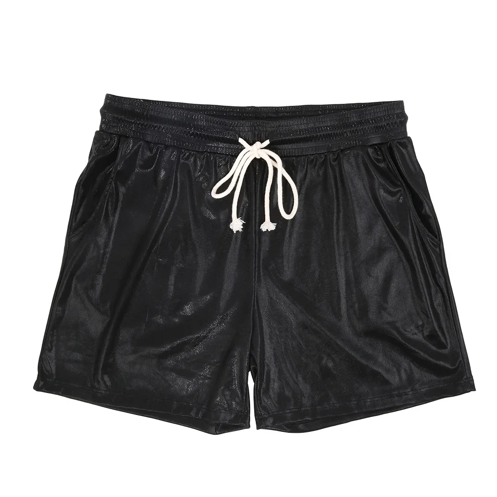 

Casual Beach Shorts Elastic Waist Shorts Beachwear Casual Dressing L M Beach Shorts 80 Polyester 20 Spandex Black Blue