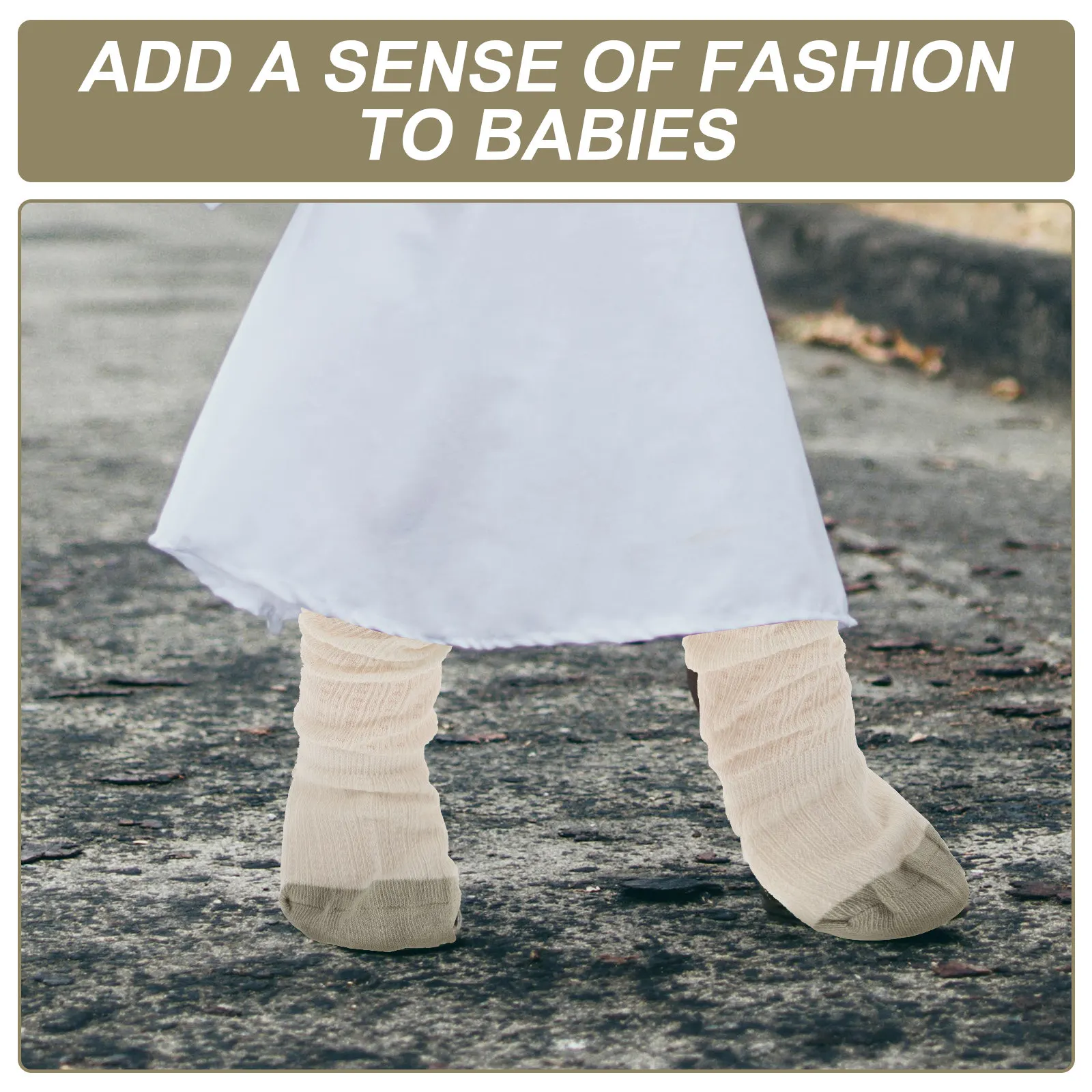 Anti-Mosquito High-Cut Toddler Socks – Cotton, Breathable, Seamless, Stretchy Long Socks for Kids Girls & Boys