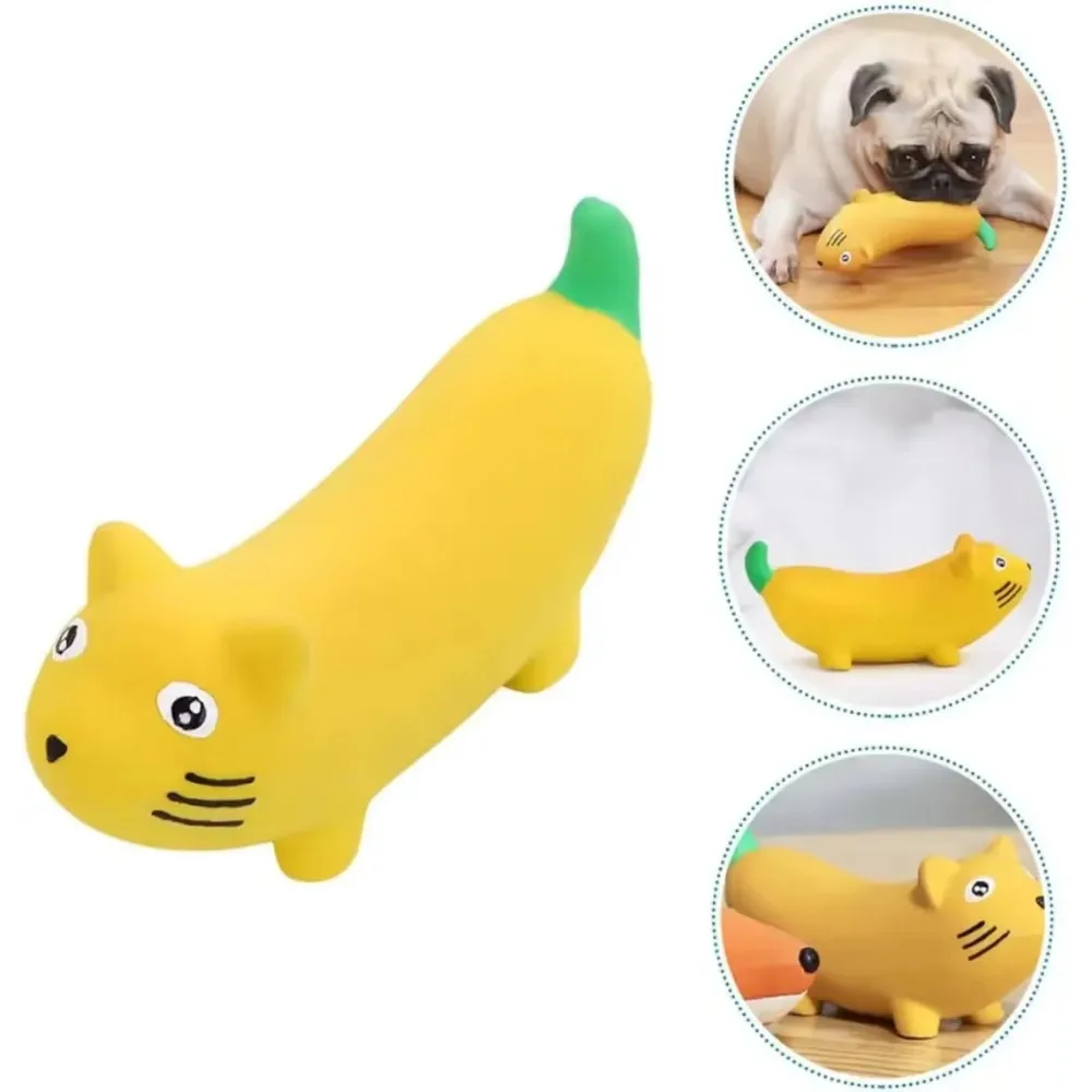 Chew Toys Cartoon Dog Interactive Toys Squeaky Pet for Dogs Puppy Squeaky Toys Emulsion Small Dog Pet Supplies