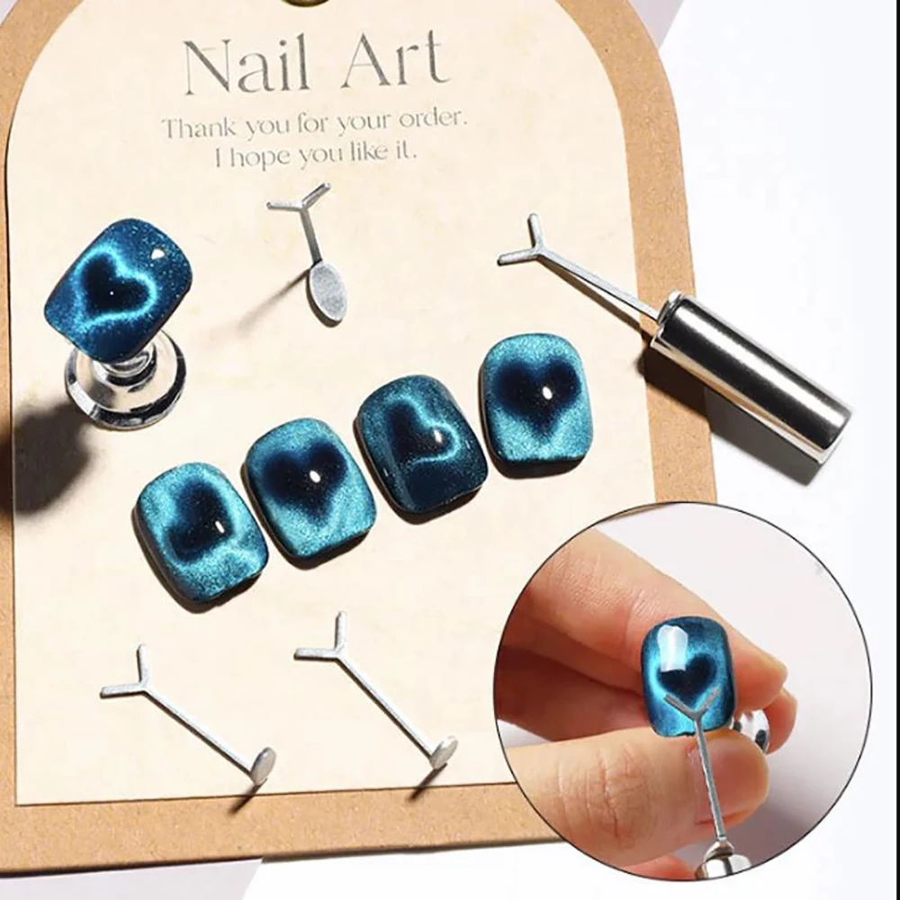 3 IN 1 Multi-function Cat Eye Magnet For Nail Art Design Strong Thick Magnetic Stick Large Cylindrical Magnetic Nail Tool